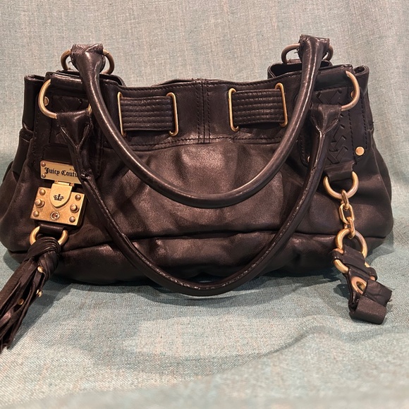 Vintage Juicy Couture Leather Shoulder Bag - Picture 3 of 11
